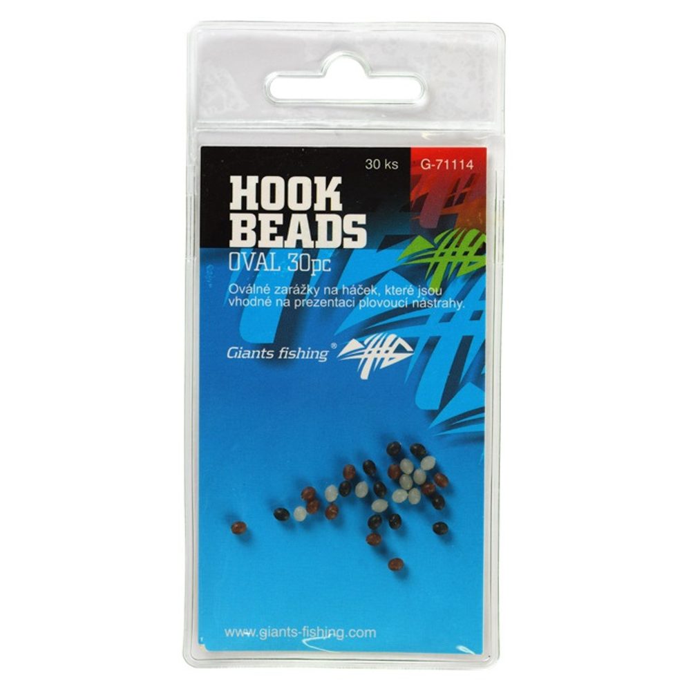 E-shop Giants Fishing Zarážka na háček Hook Beads Oval 30ks,Giants Fishing Zarážka na háček Hook Beads Oval 30ks