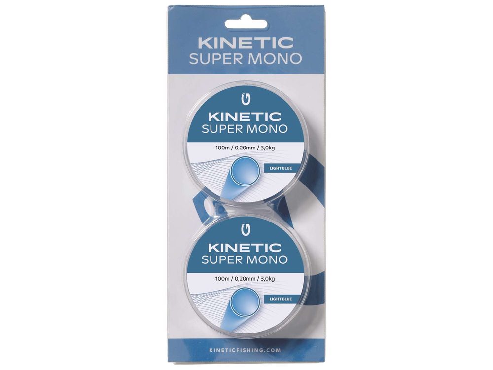 E-shop Kinetic Vlasec Super Mono Light Blue 2x100m - 0.45mm/13,7kg,Kinetic Vlasec Super Mono Light Blue 2x100m - 0.45mm/13,7kg