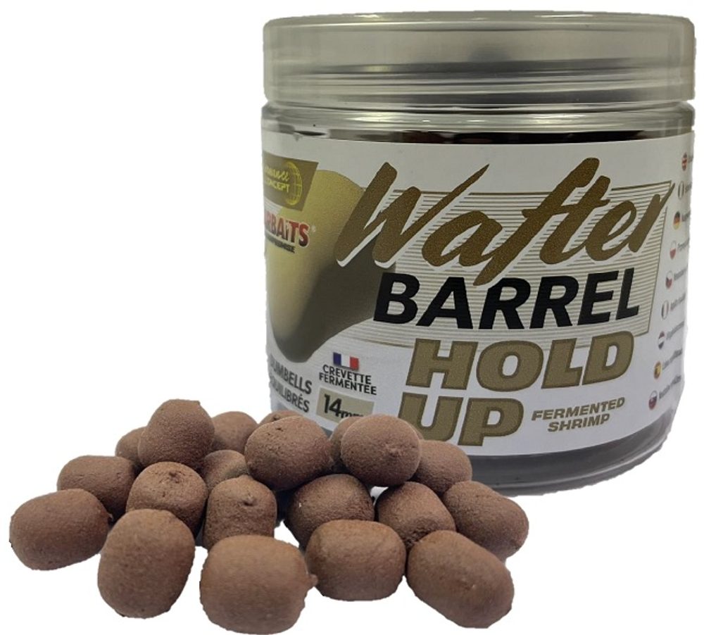 E-shop Starbaits Boilies Wafter Hold Up Fermented Shrimp 14mm 50g