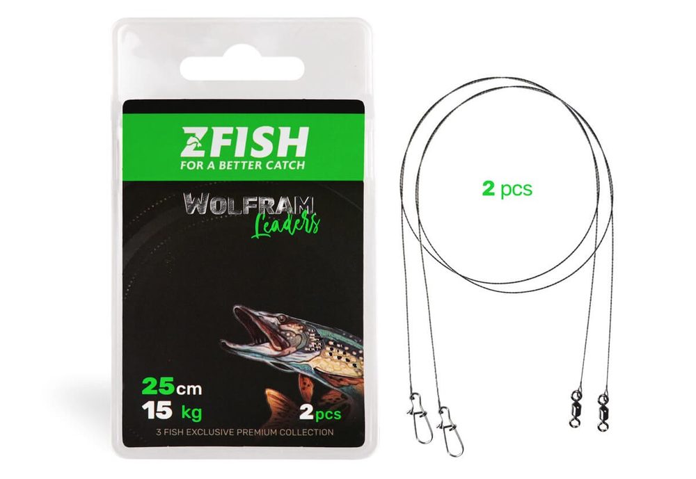 E-shop Zfish Lanko Wolfram Leader 2ks - 15cm/7kg,Zfish Lanko Wolfram Leader 2ks - 15cm/7kg