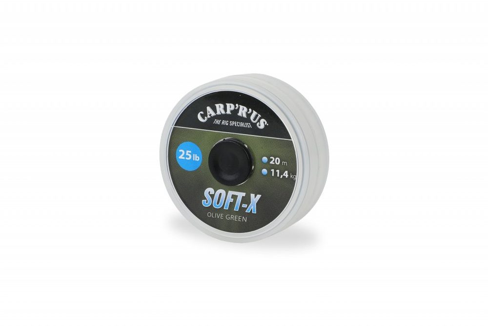 E-shop Carp´R´Us Návazcová šňůrka Soft-X olive green 20m - 25lb 11,4kg,Carp´R´Us Návazcová šňůrka Soft-X olive green 20m - 25lb 11,4kg