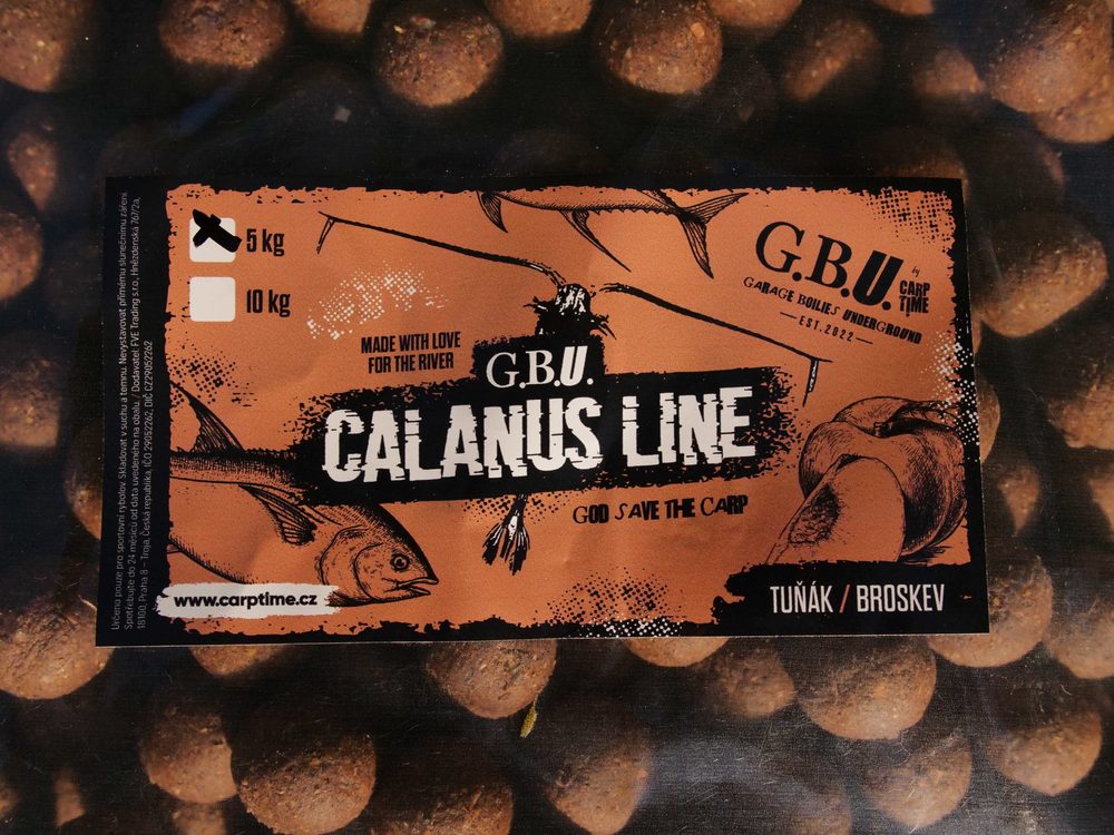 G.B.U. Boilies Calanus Line Tuňák/Broskev - 20mm 10kg,G.B.U. Boilies Calanus Line Tuňák/Broskev - 20mm 10kg