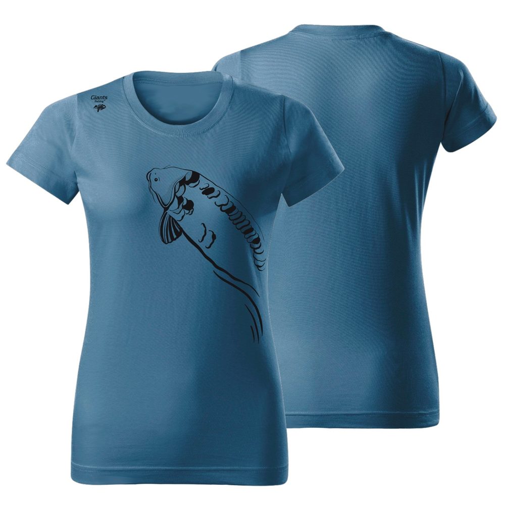 Giants fishing Tričko dámské modré Plavající kapr - vel. S