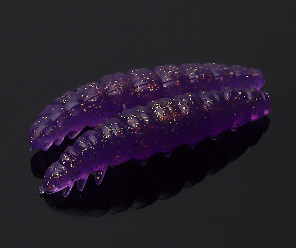 Libra Lures Larva Purple with glitter - 3cm 15ks