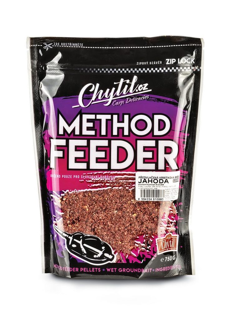 E-shop Chytil Method předvlhčená krmítková směs 750g - Jahoda,Chytil Method předvlhčená krmítková směs 750g - Jahoda