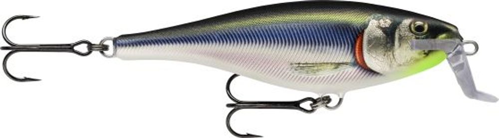 Rapala Wobler Super Shad Rap Radioactive Smelt - 14cm  45g,Rapala Wobler Super Shad Rap Radioactive ...