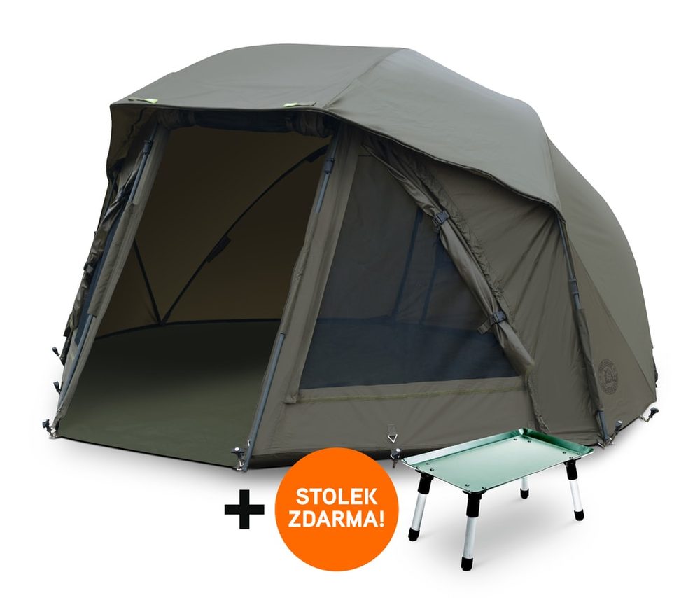 Chyť a pusť Přístřešek Brolly Thunder 60“ + stolek ZDARMA!