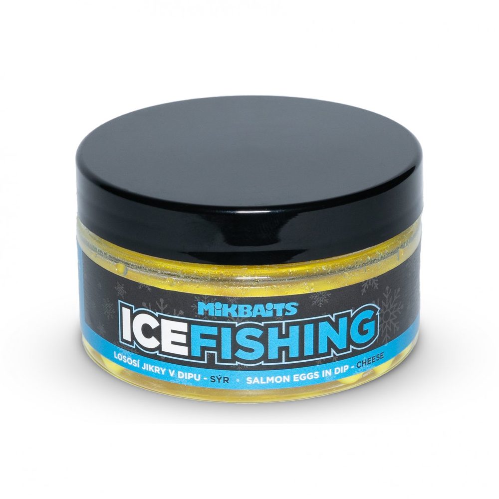 Fotografie Mikbaits Lososí jikry v dipu Ice Fishing Range 100ml - Sýr