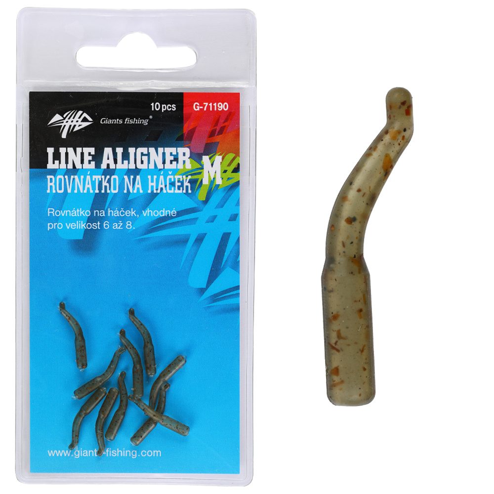 Giants fishing Rovnátka na háček Line Aligner Camo 10ks - Medium