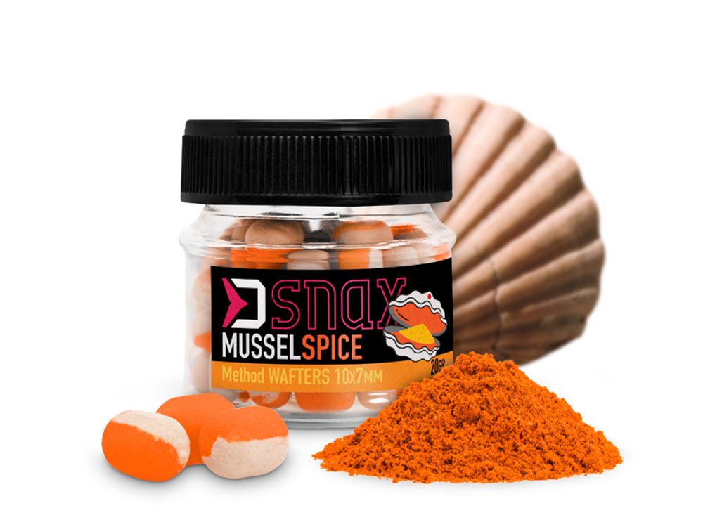 E-shop Delphin Nástraha D Snax Waft Mušle-Koření 20g - 10x7mm,Delphin Nástraha D Snax Waft Mušle-Koření 20g - 10x7mm