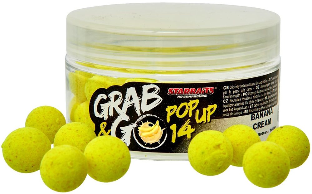 E-shop Starbaits Pop-up G&G Global 14mm 20g - Banana cream,Starbaits Pop-up G&G Global 14mm 20g - Banana cream