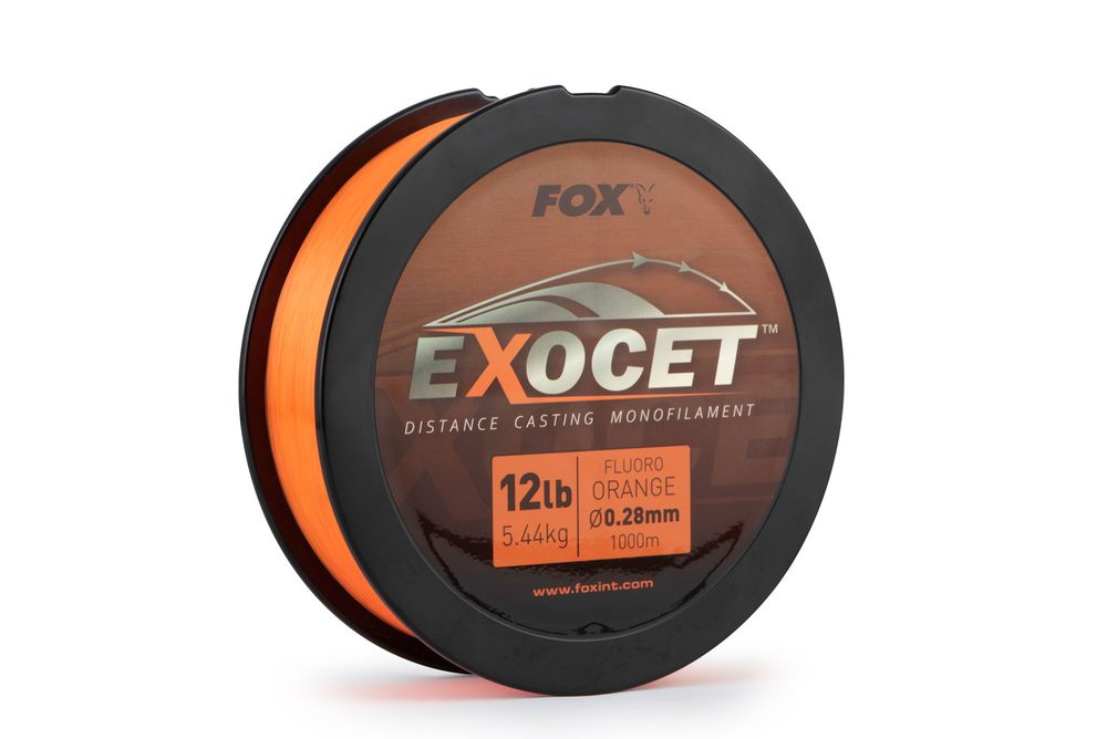 Fotografie Fox Vlasec Exocet Fluoro Orange Mono 1000m - 0,28mm