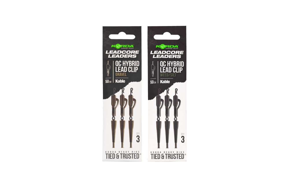E-shop Korda Montáž Kable Leadcore Leader Hybrid Lead Clip QC Swivel 50cm,Korda Montáž Kable Leadcore Leader Hybrid Lead Clip QC Swivel 50cm