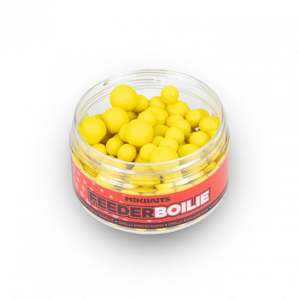 Mikbaits Feeder boilie 100ml - Chilli Česnek 8 + 12 mm