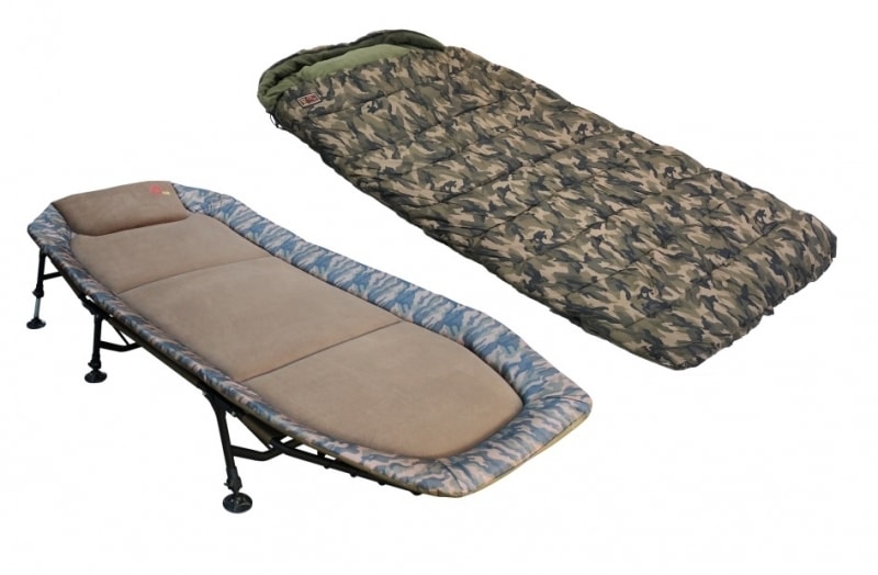 Zfish Camo Set Rybářské lehátko + Spacák