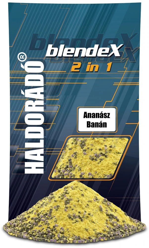 Haldorádó Vnadící směs BlendeX 2in1 800g - Ananas-Banán,Haldorádó Vnadící směs BlendeX 2in1 800g - Ananas-Banán