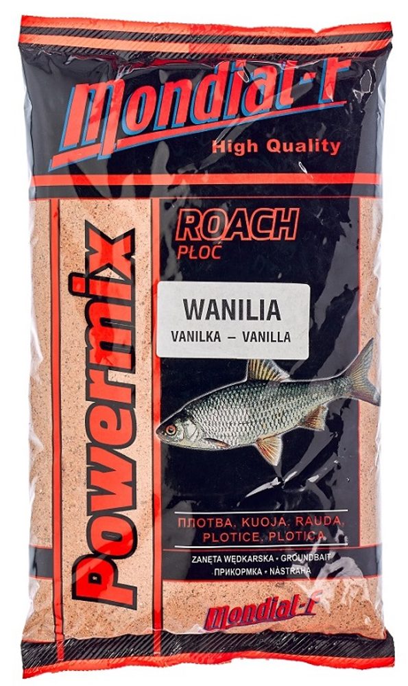 Fotografie Mondial F Krmítková směs Powermix Roach 1kg - Vanilka