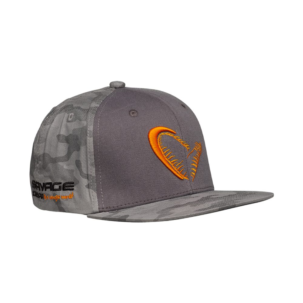 Savage Gear Kšiltovka Flex Fit Camo Cap Camo/Grey