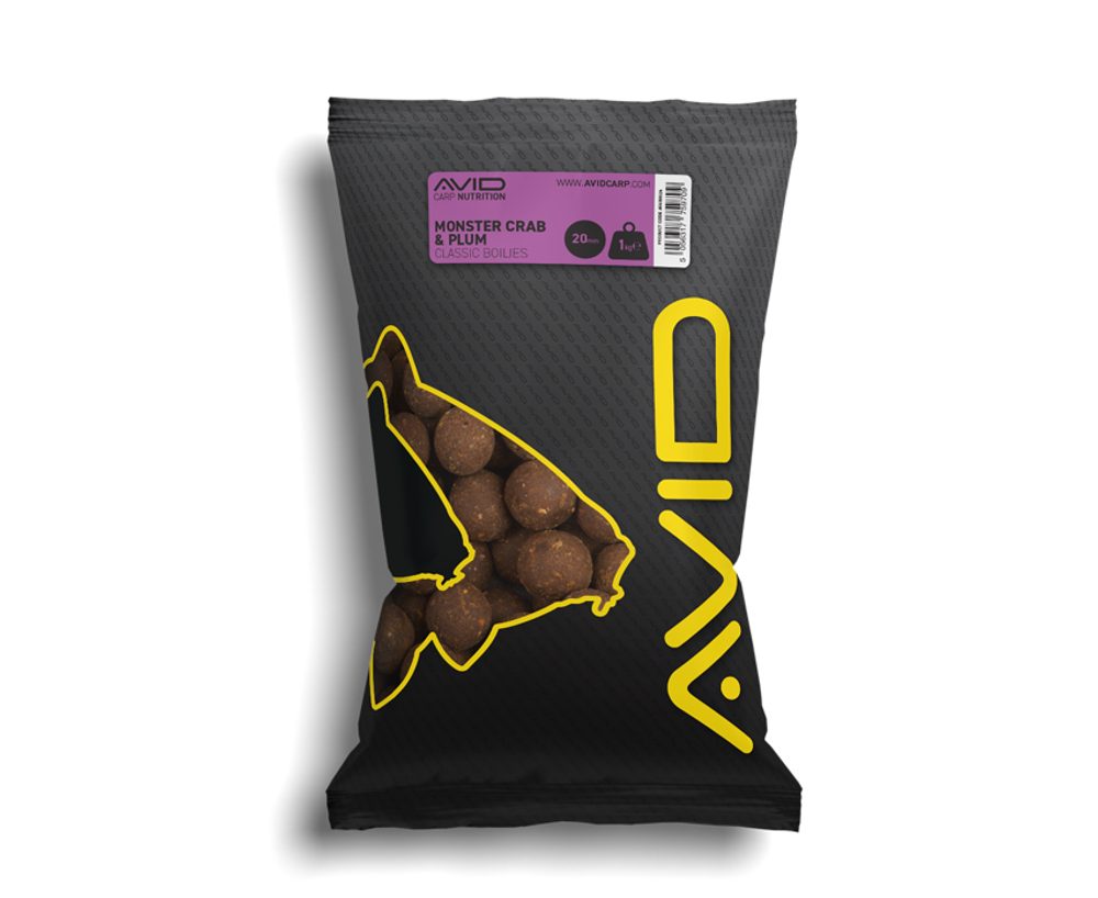 E-shop Avid Boilies Classic Monster Crab & Plum Boilies 1kg - 20mm,Avid Boilies Classic Monster Crab & Plum Boilies 1kg - 20mm
