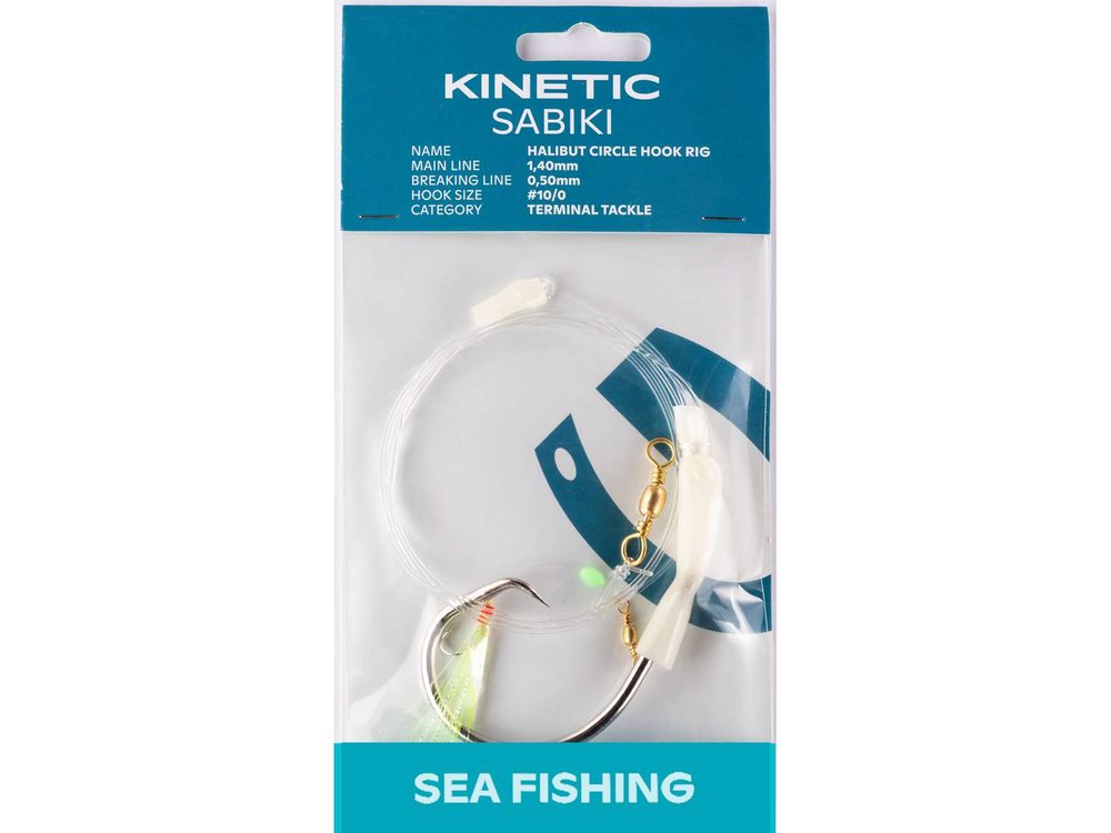 Kinetic Návazec Sabiki Halibut Circle Hook vel.10/0 Glow,Kinetic Návazec Sabiki Halibut Circle Hook vel.10/0 Glow