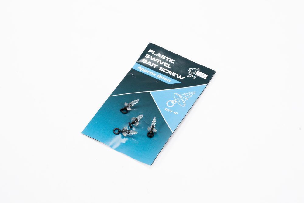 E-shop Nash Plastový držák nástrahy s mikroobratlíkem Plastic Swivel Bait Screw 10ks - 13mm,Nash Plastový držák nástrahy s mikroobratlíkem Plastic Swivel Bai