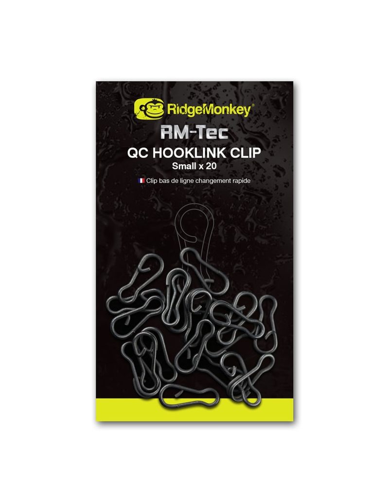 RidgeMonkey Klip RM-Tec Quick Change Hooklink Clip Small 20ks