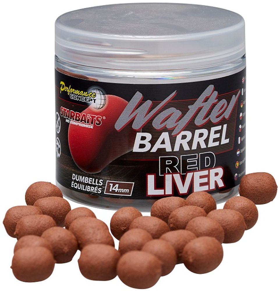 Fotografie Starbaits Boilies Wafter Red Liver 14mm 50g