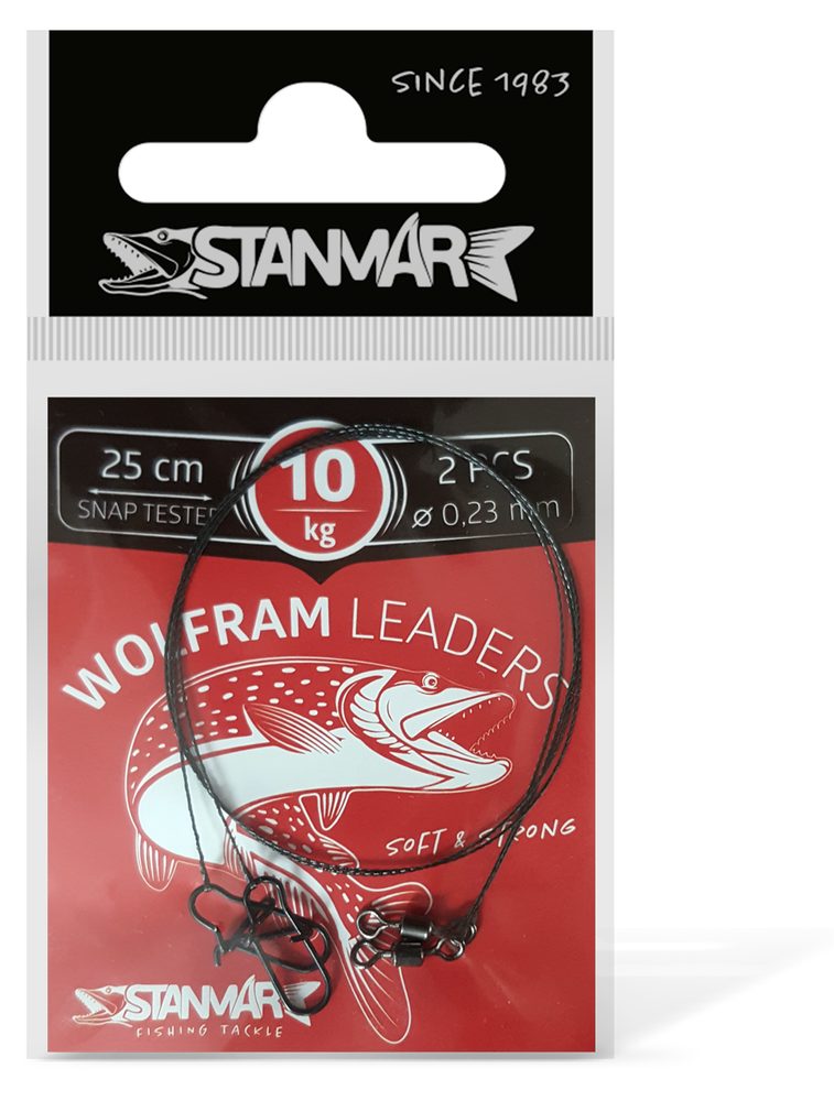 E-shop Stan-Mar Wolframové lanko 25cm - 10kg 2ks,Stan-Mar Wolframové lanko 25cm - 10kg 2ks