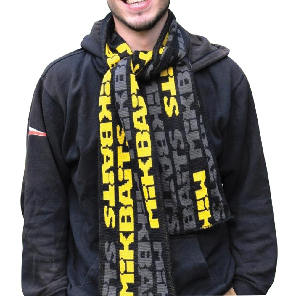 E-shop Mikbaits Šála černo/šedo/žlutá,Mikbaits Šála černo/šedo/žlutá