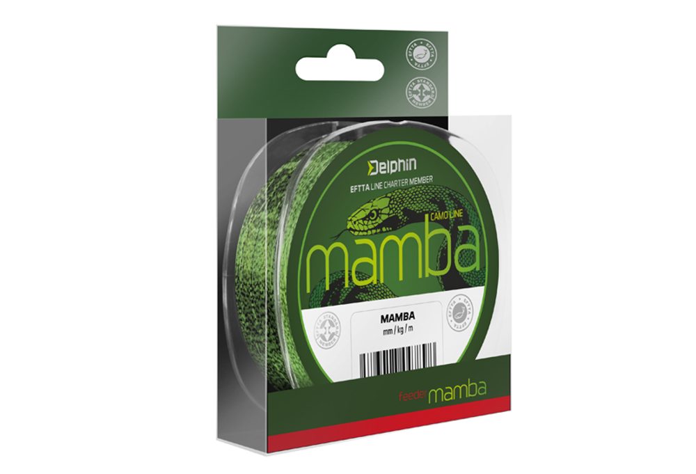 E-shop Delphin Vlasec Mamba Feeder kamufláž - 0,16mm 5,5lbs 200m,Delphin Vlasec Mamba Feeder kamufláž - 0,16mm 5,5lbs 200m