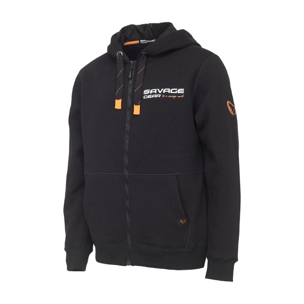 E-shop Savage Gear Urban Zip Hoodie Black INK - L,Savage Gear Urban Zip Hoodie Black INK - L