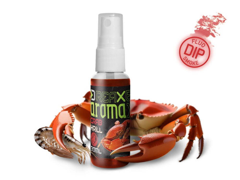 E-shop Delphin Dipovací sprej AromaX 30ml - Krab - Krill/červená,Delphin Dipovací sprej AromaX 30ml - Krab - Krill/červená