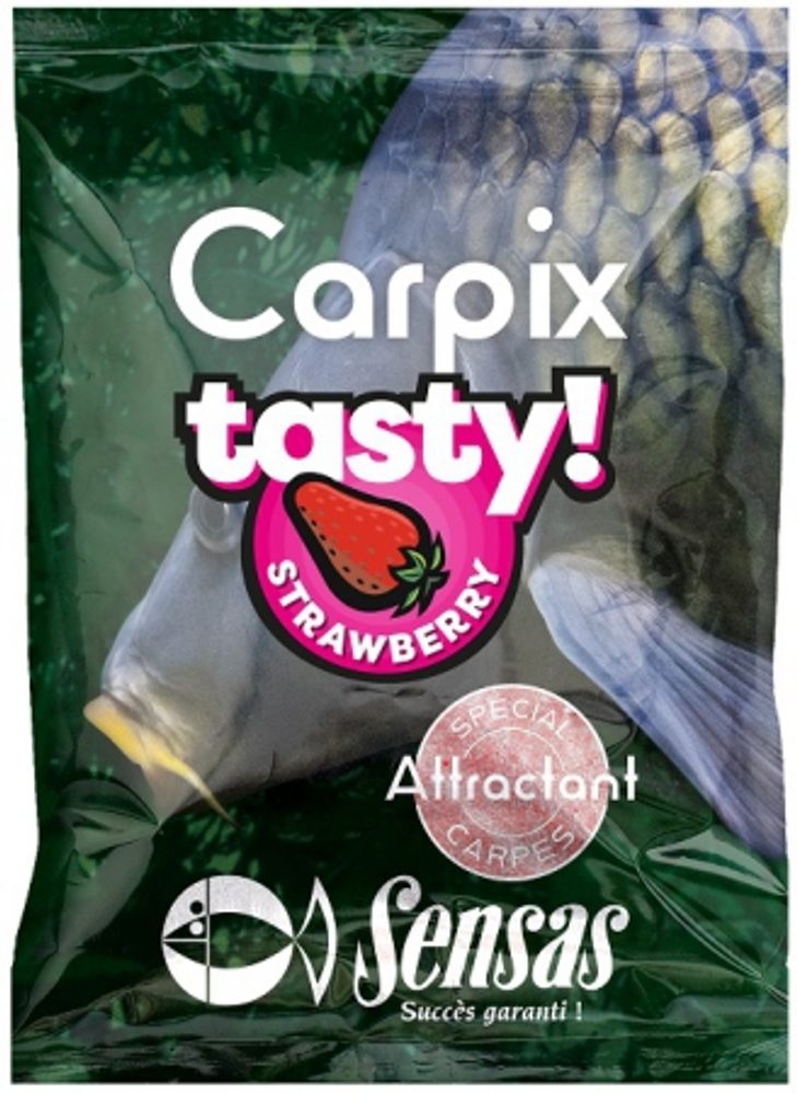E-shop Sensas Posilovač Powder Carp Tasty 300g - jahoda,Sensas Posilovač Powder Carp Tasty 300g - jahoda