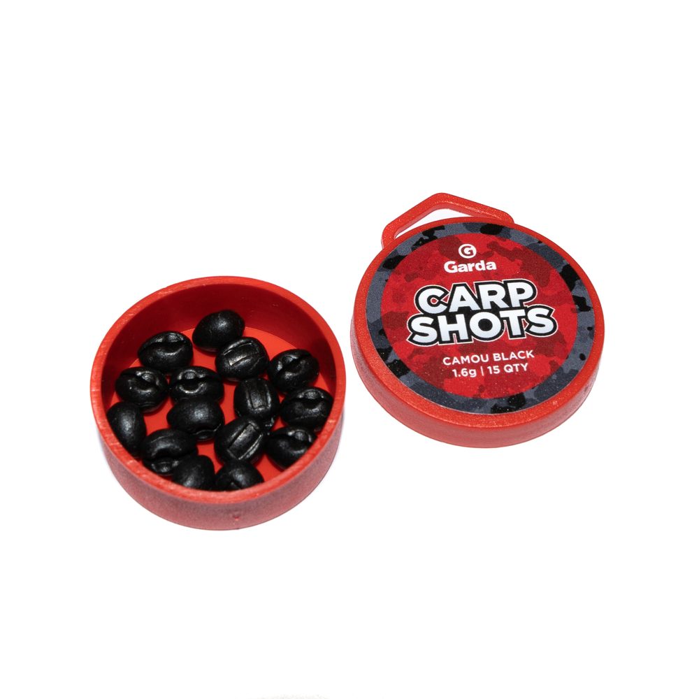 E-shop Garda Bročky Carp Shots Camou Black - 1,6g 15ks,Garda Bročky Carp Shots Camou Black - 1,6g 15ks