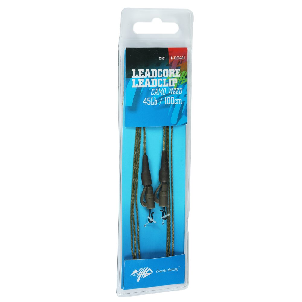 E-shop Giants fishing Montáž s olověnou šňůrkou Leadcore 45Lb Leadclip (2ks) 100cm,Giants fishing Montáž s olověnou šňůrkou Leadcore 45Lb Leadclip (2ks) 100c