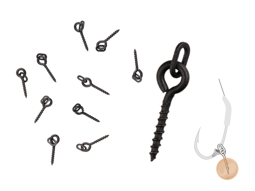 E-shop Zfish Vrtáček s Kroužkem Bait Screw & Oval Ring 10ks,Zfish Vrtáček s Kroužkem Bait Screw & Oval Ring 10ks