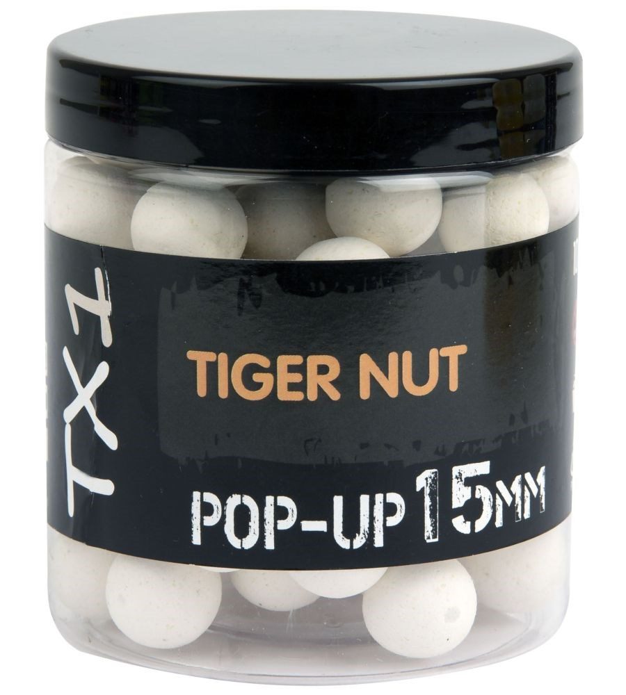 Shimano Boilies TX1 Pop Up Tiger Nut Fluoro White - 15mm  80g,Shimano Boilies TX1 Pop Up Tiger Nut Fluoro White - 15mm  80g