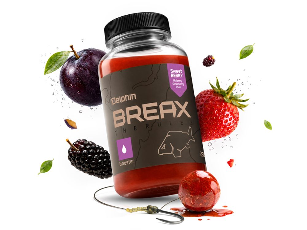 Delphin Booster BreaX/SweetBERRY Moruše-Jahoda-Švestka 250ml