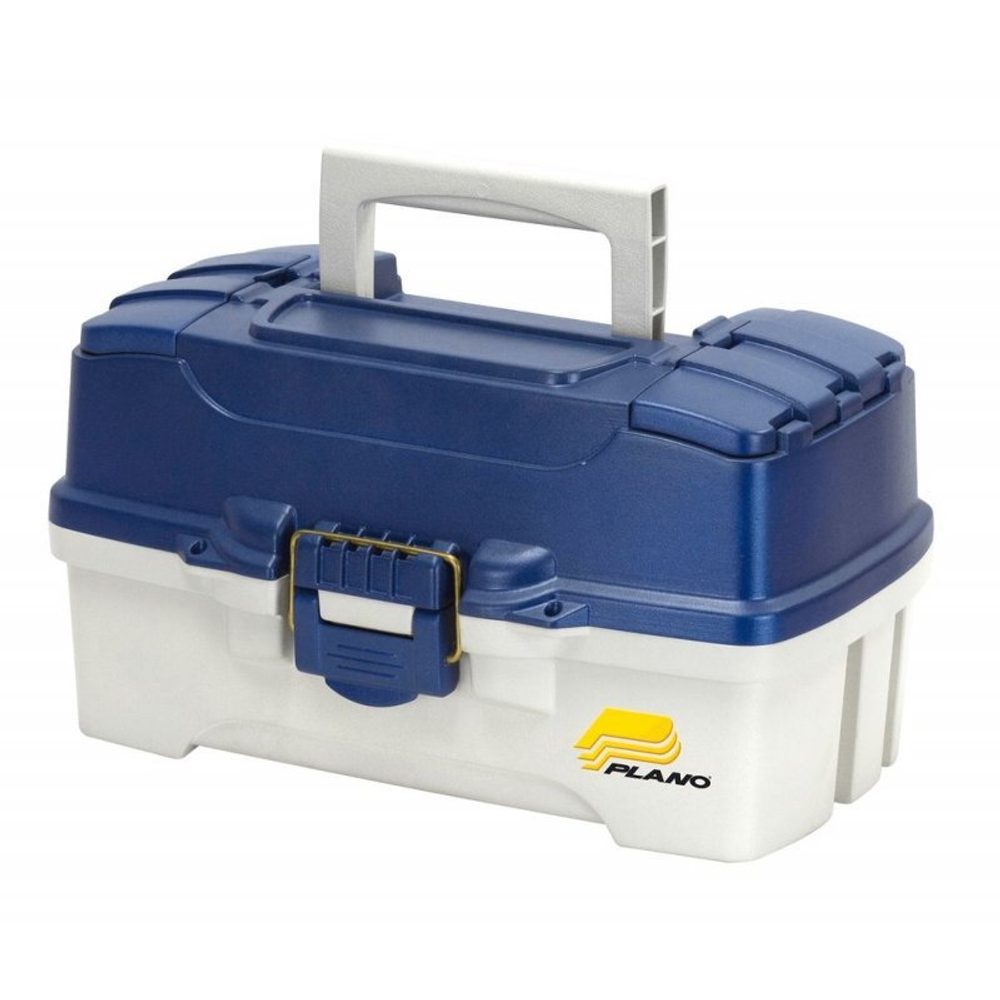 Fotografie Plano Kufr 2 Tray Tackle Box Blue Metallic