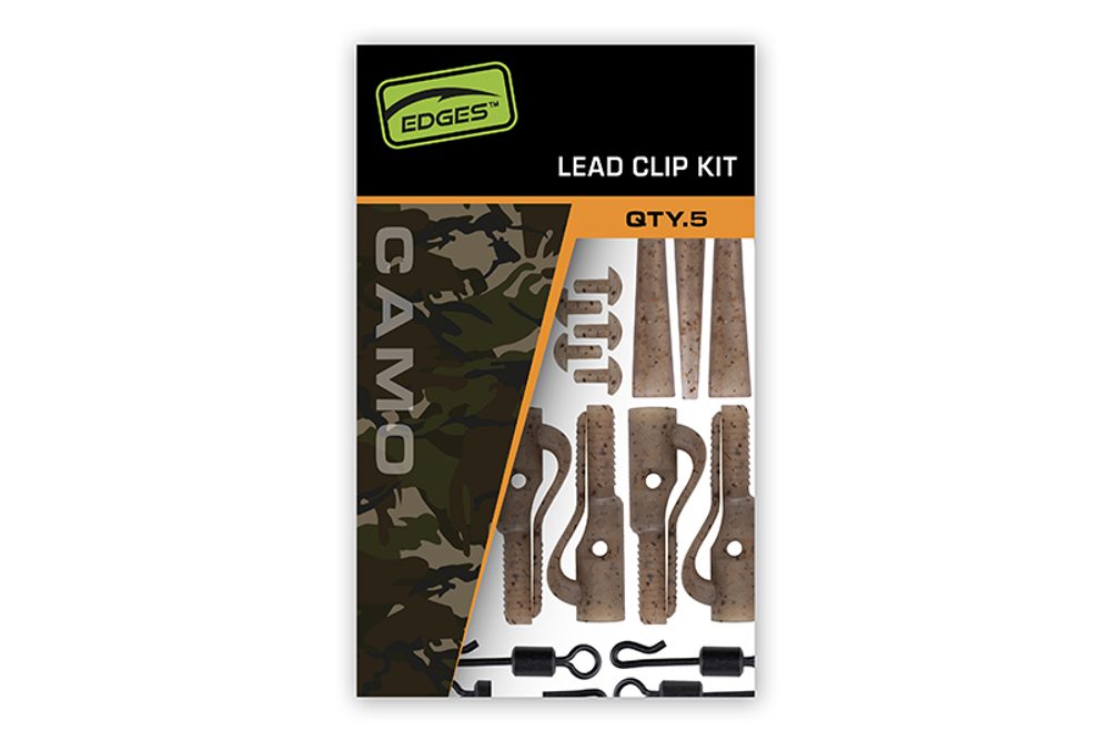Fox Závěsky Edges Camo Lead Cip Kit 5ks