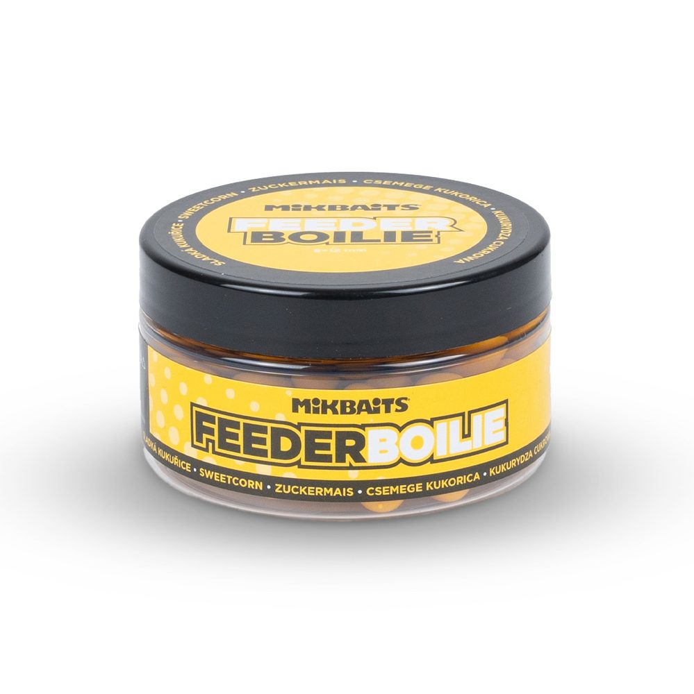 E-shop Mikbaits Feeder boilie 8+12mm 100ml - Sladká kukuřice,Mikbaits Feeder boilie 8+12mm 100ml - Sladká kukuřice