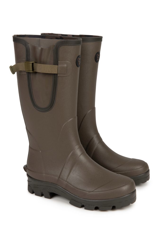 Fox Holínky Neoprene lined Camo/Khaki Rubber Boot