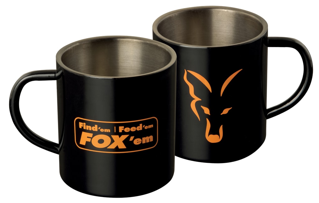 Fox Nerezový hrnek Stainless Black XL Mug 400ml | Chyť a pusť