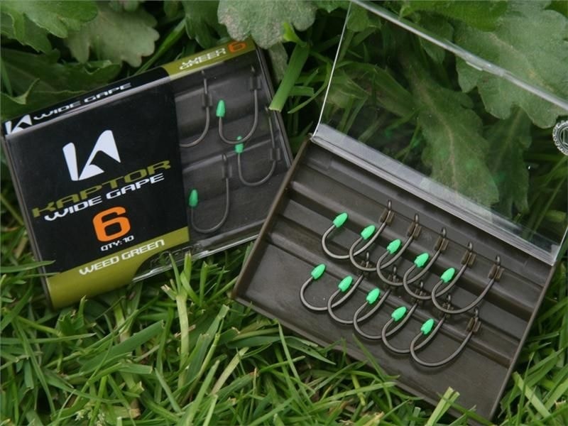 Korda Kaptor Wide Gape Weed Barbless Hooks