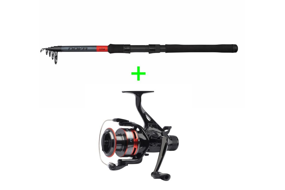 DAN Prut NOVA Tele Spinning 9ft 2,7m 30-60g + Naviják Quick NOVA X 4000FS