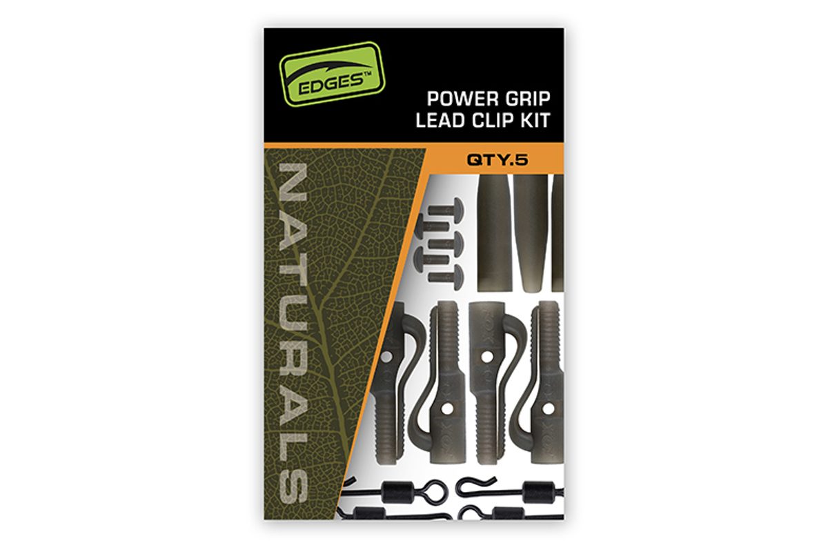 Fox Závěsky Edges Naturals Power Grip Lead Clip Kit 5ks