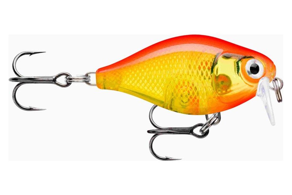 Rapala Wobler X-Light Crank Shallow Runner Gold Fluorescent Red