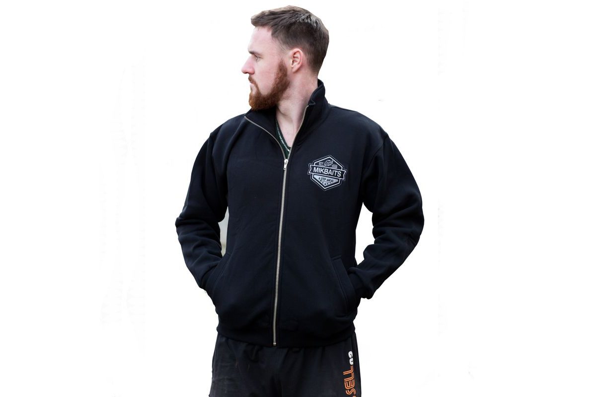 Mikbaits Mikina fans team so zipsom čierna