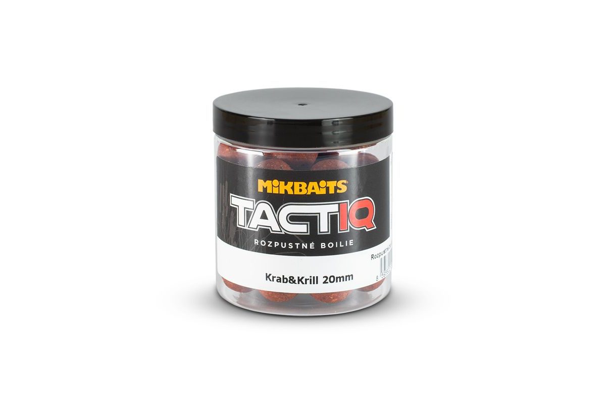 Mikbaits Rozpustné boilies TactiQ Krab&Krill 250ml