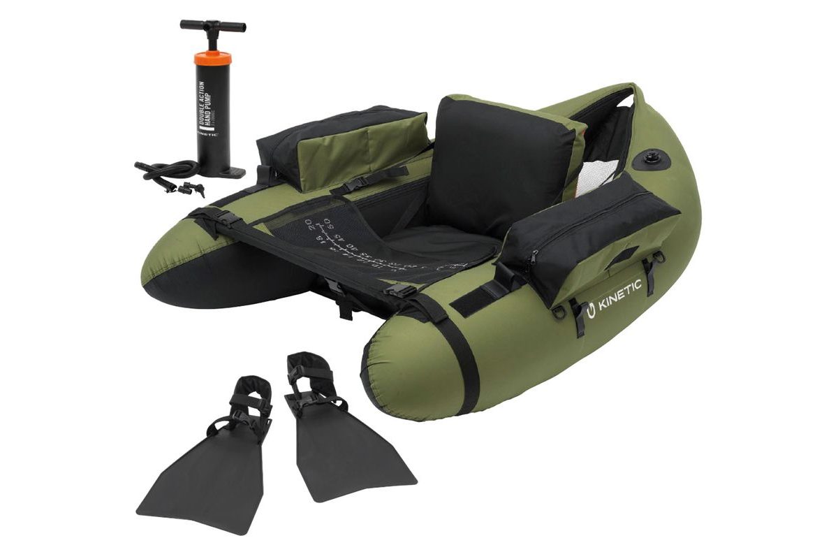 Kinetic Bellyboat Fish Hunter Float Tube Combo
